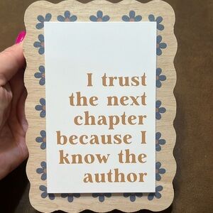 NWT Belle Maison Wooden Sign